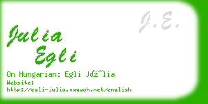 julia egli business card